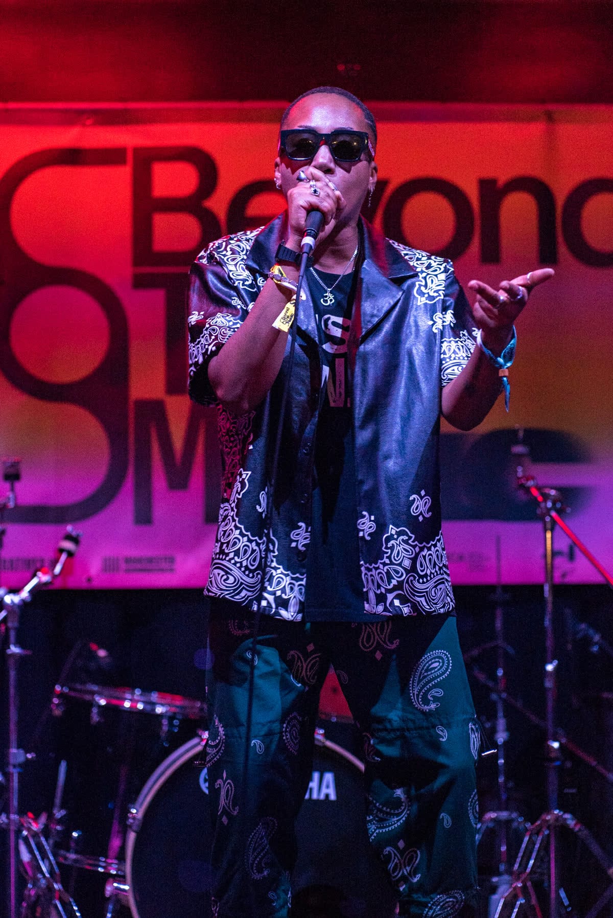 OneDa performing on stage at Beyond The Music